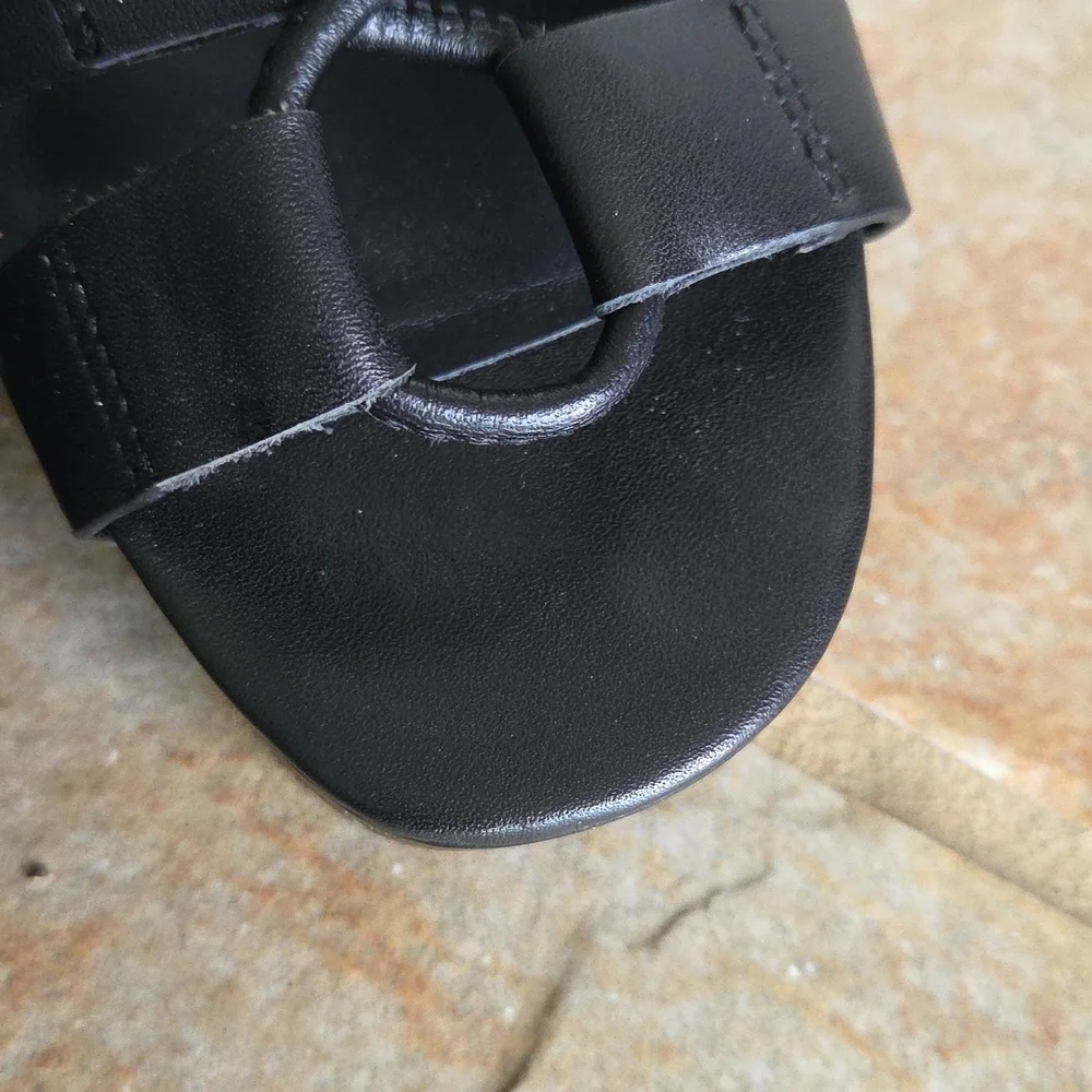 Rebecca Minkoff Black Wedge Iven  Sandals